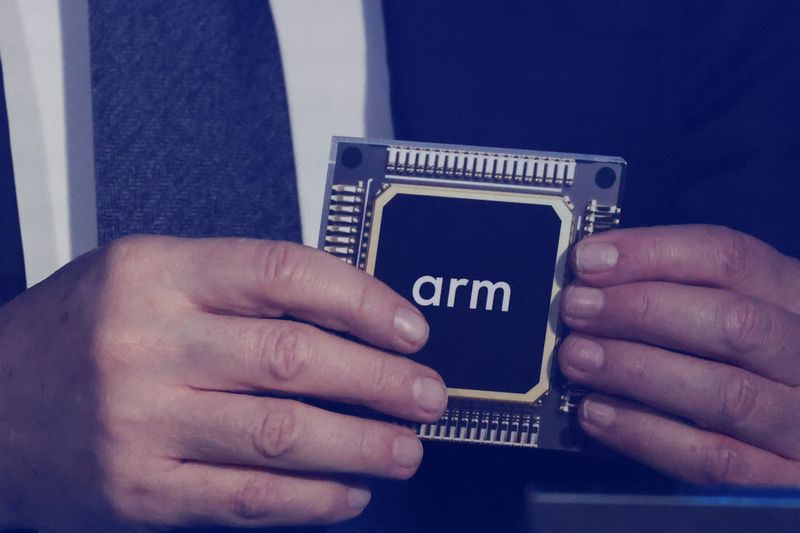 Акции Arm падают >5% из‑за рисков цепочки поставок, несмотря на AI‑прогноз роста выручки