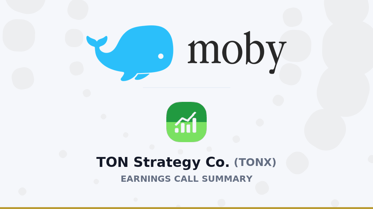 Обзор доходов TON Strategy Co.: Квартальные результаты и прогнозы